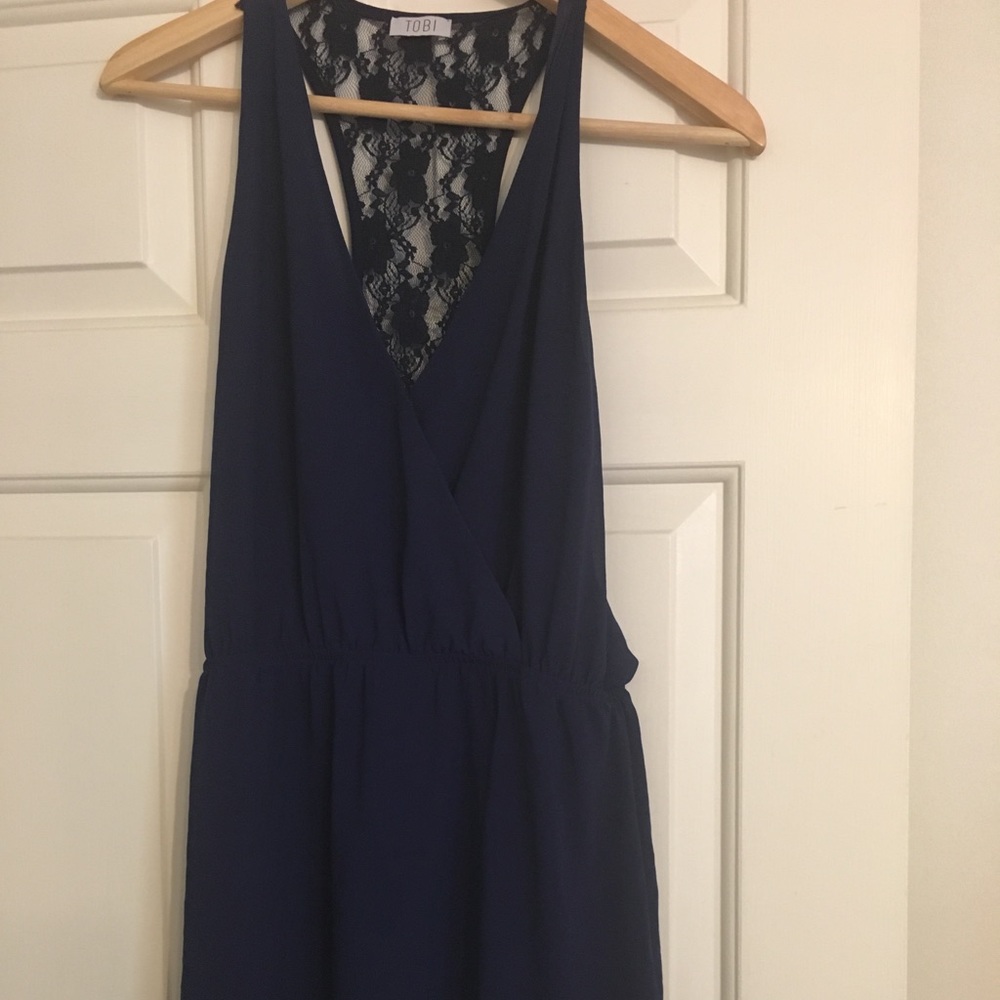 Royal blue romper